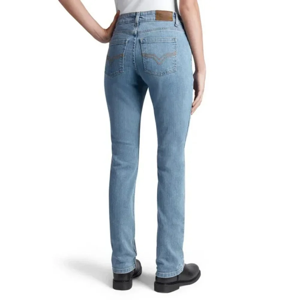Harley Davidson- Women's Straight Leg Mid-Rise Jeans - Picture 4 of 6